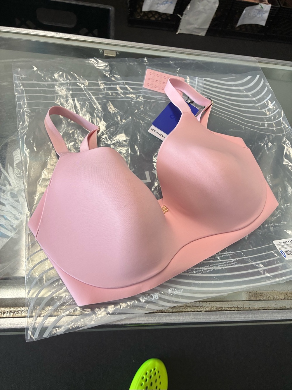 Women’s Honeylove Cloudembrace Wireless Bra New Sz 38 DD(E) Pink
